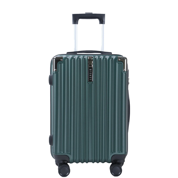Levelo RoamTrio 3-Piece ABS Luggage & Suitcase Set - Forest Green