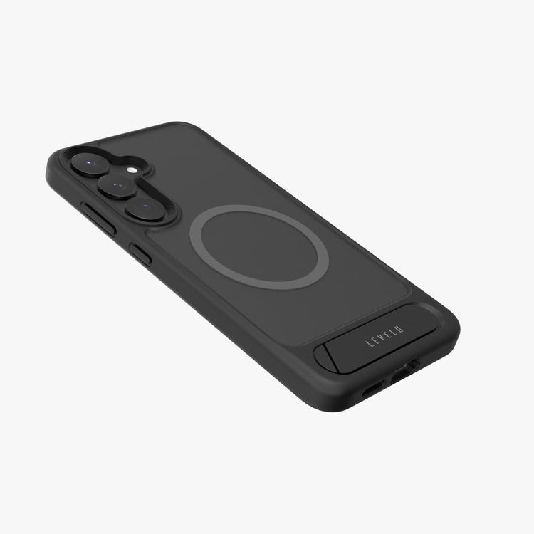 LEVELO Grip Case Matteo LVL-MATTEO-25P - Kickstand, Black