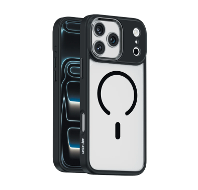 Green Lion Titan MagSafe iPhone 18/17 Pro Case - Metal Buttons, Black