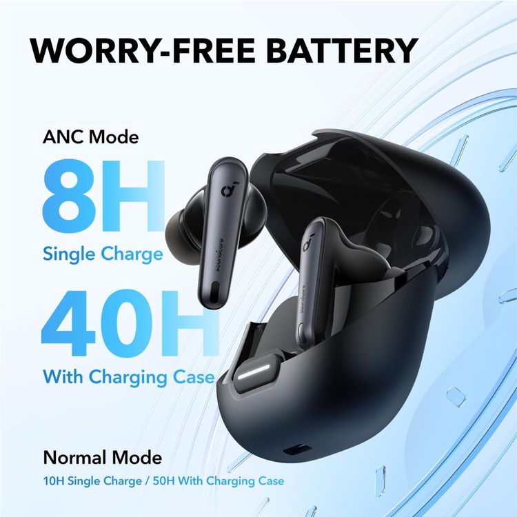 Soundcore Liberty 4 NC Earbuds - Adaptive Noise Cancelling, Black