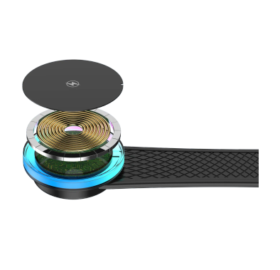 Porodo Magnetic Wireless Car Mount PD-15WMCM-BK - 15W Dua...
