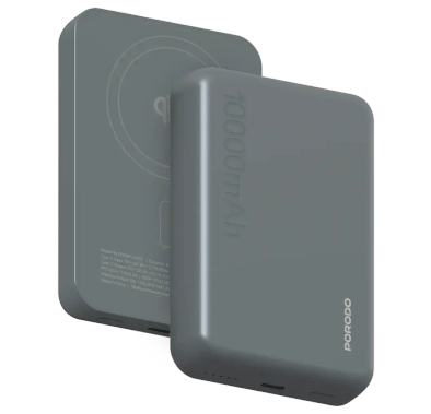 Porodo Power Bank Vingt-Cinq PD25W - 10000mAh MagSafe, Grey