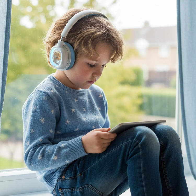 Green Lion Wireless Headphones GK-600 - Kids, 20H Playtime, Blue