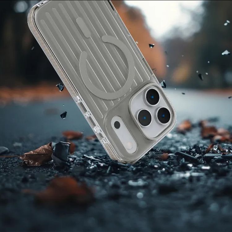 LEVELO iPhone 17 Pro Case Cabin - Shockproof, Smokey Grey