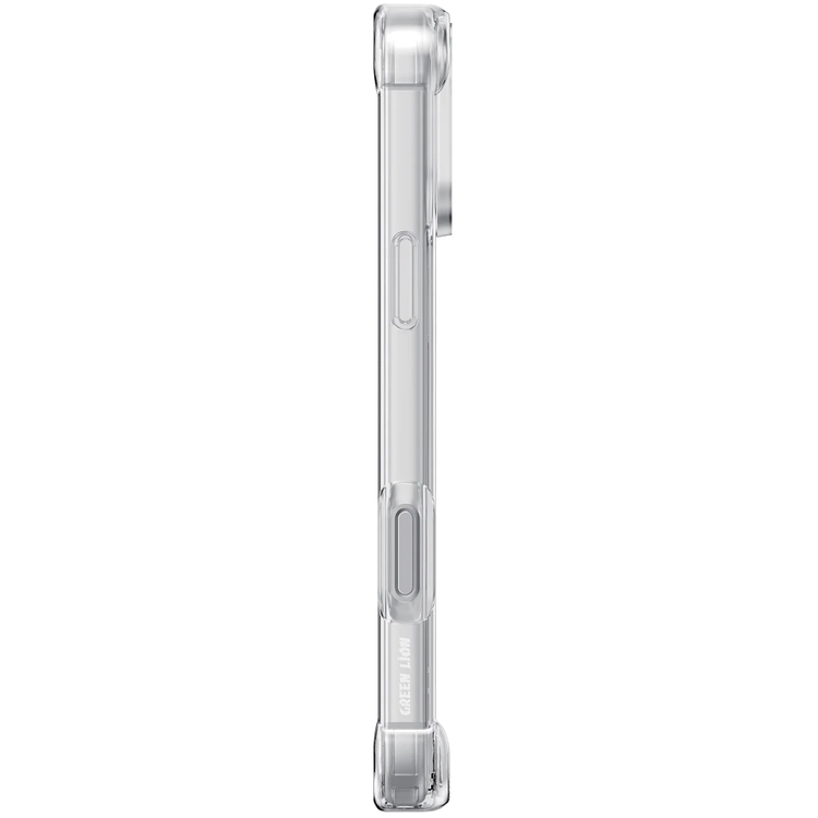 Green Lion iPhone 17/18 Pro Anti-Shock Case, Hybrid Protection - Clear