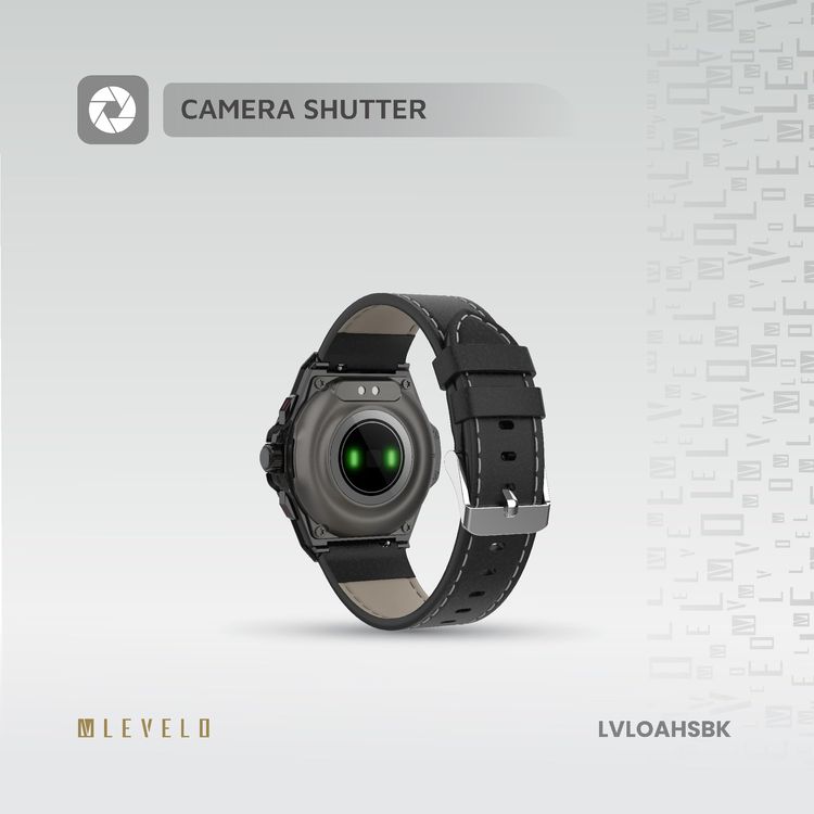 Levelo Hybrid Smartwatch Oak Automatique LVLOAHSBK - AMOLED, Black