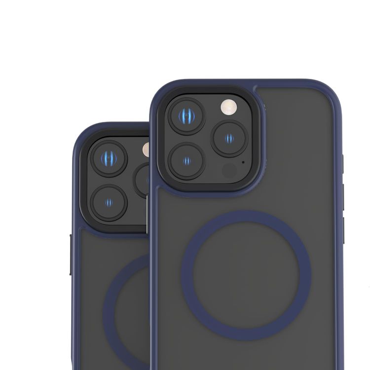 Levelo Matteo Case iPhone 16 Pro Max - Bottom Stand Grip, Blue