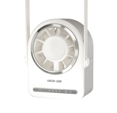 Green Lion Portable Fan PF-9 - Wearable, Grey