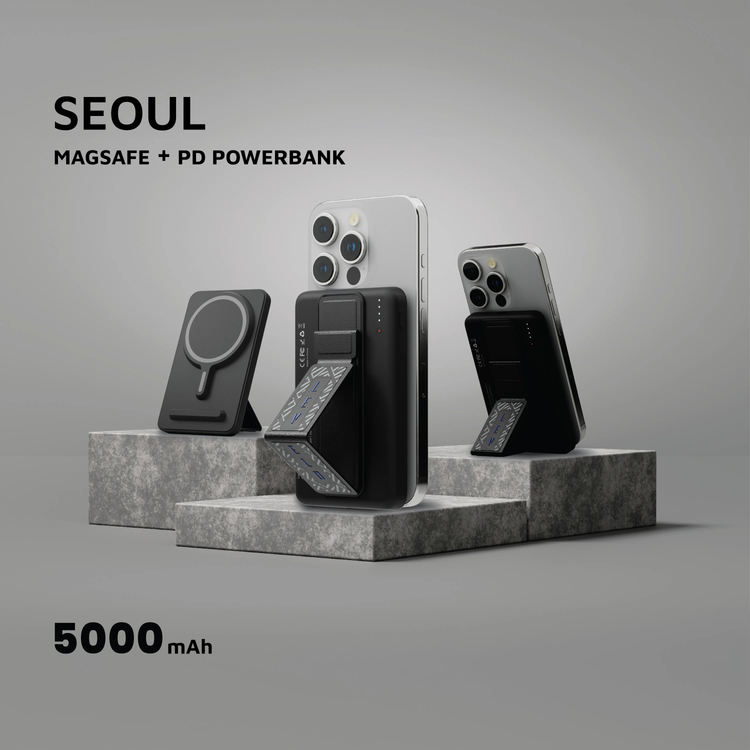 LEVELO Power Bank Seoul LVLSM5PBBK - 5000mAh, 20W PD, Black