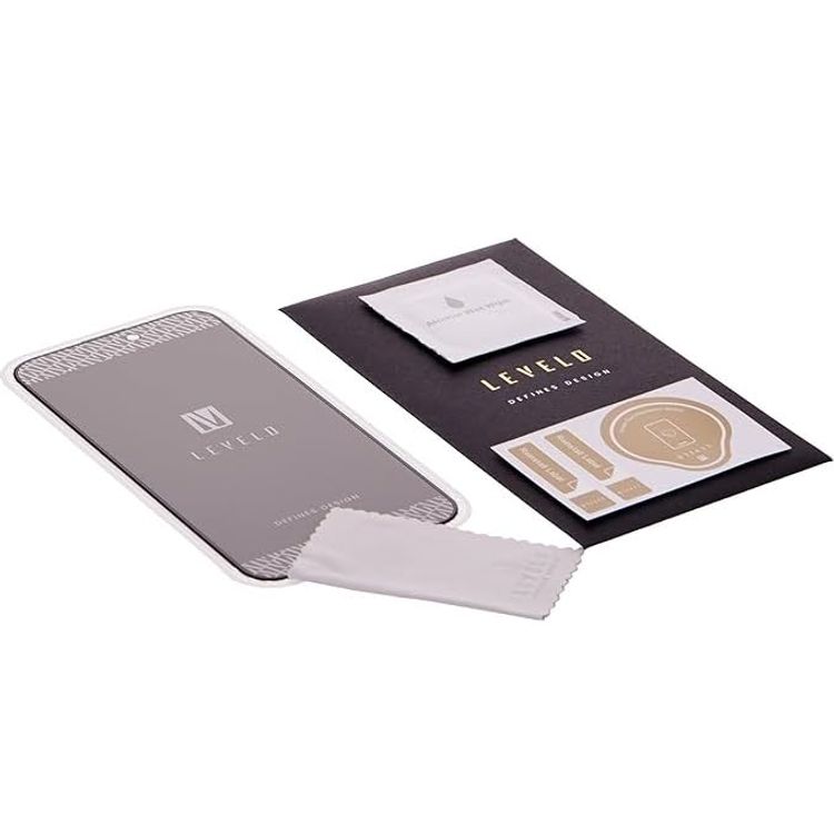 Levelo Screen Protector iPhone 15 Plus - Privacy, Twice-Tempered Glass, Black