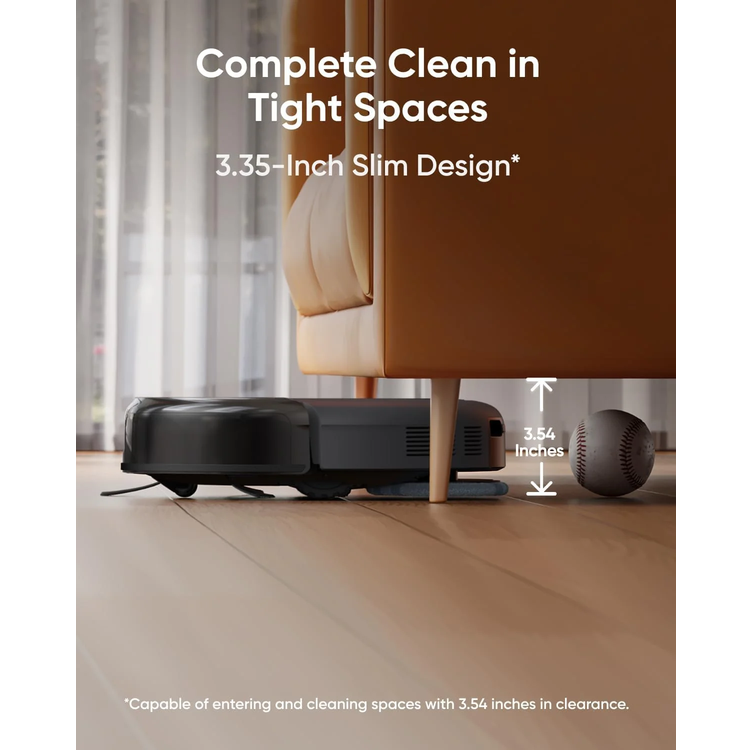 eufy مكنسة روبوت Omni C20 - تفريغ تلقائي، غسل الممسحة، أسود