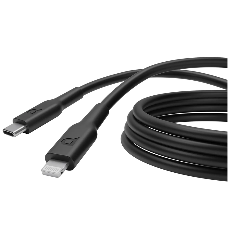 Powerology USB-C to Lightning PD Cable P3BCLBK - 3m, Black