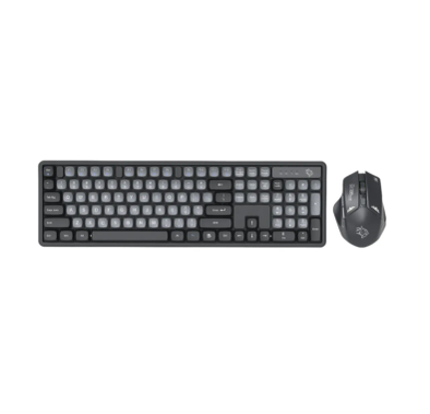 Porodo Wireless Gaming Keyboard & Mouse PDX225-GYA - Grey