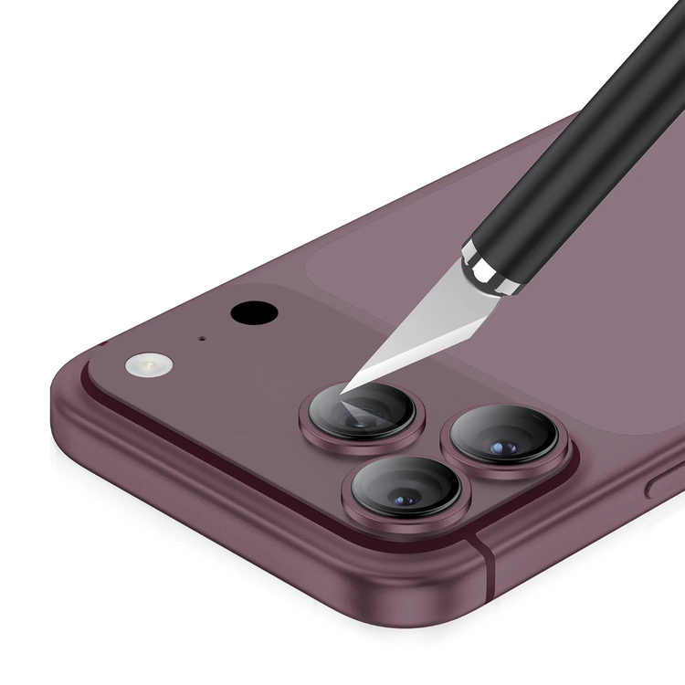 Green Lion HD Plus Camera Lens Protector for iPhone 18 Pro/Pro Max - Anti Glare, Burgundy