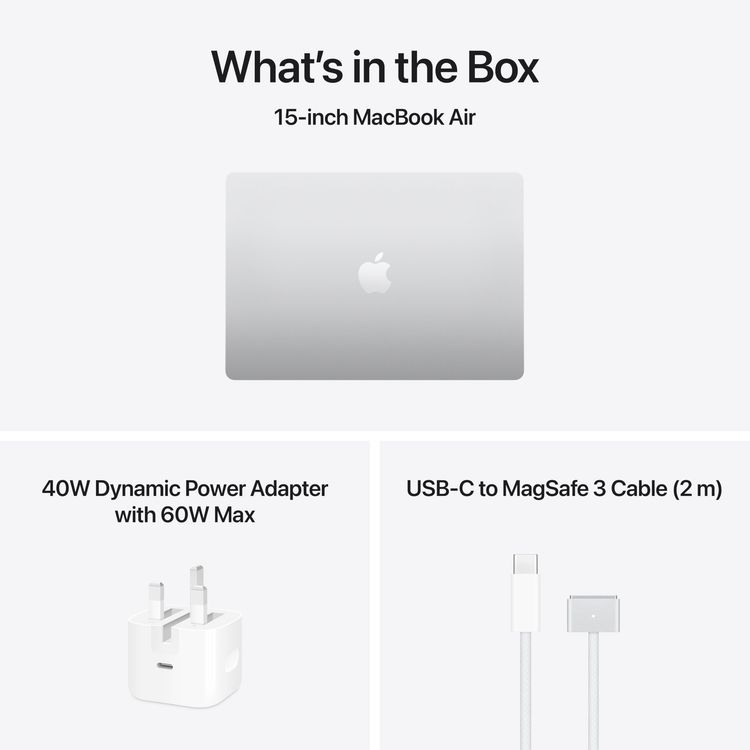 Apple MacBook Air 2026 M5 - 15.3-inch, 16GB, 1TB SSD, Silver