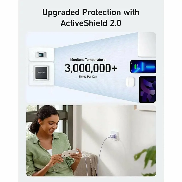 Anker Nano 30W GaN USB-C Charger Adapter - White