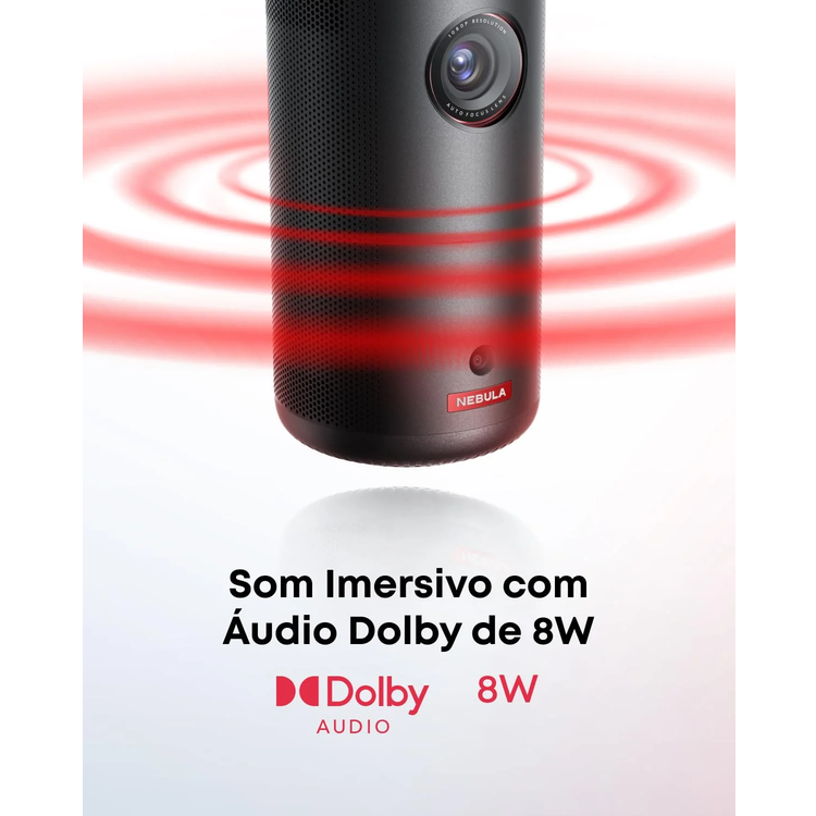 Nebula Capsule 3 Projector - 1080p Smart, Black