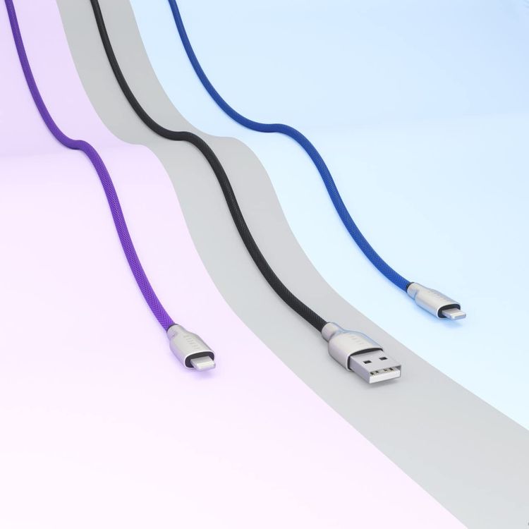 Levelo USB-C to Lightning Cable LVCTL1MDP - 27W Fast Charging, Deep Purple