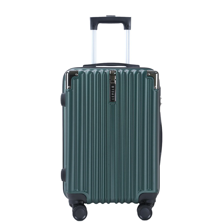 Levelo RoamTrio 3-Piece ABS Luggage & Suitcase Set - Forest Green