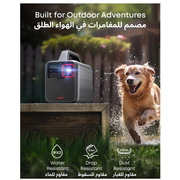 Nebula Mars 3 Portable Projector - 1000 ANSI Lumens, Black