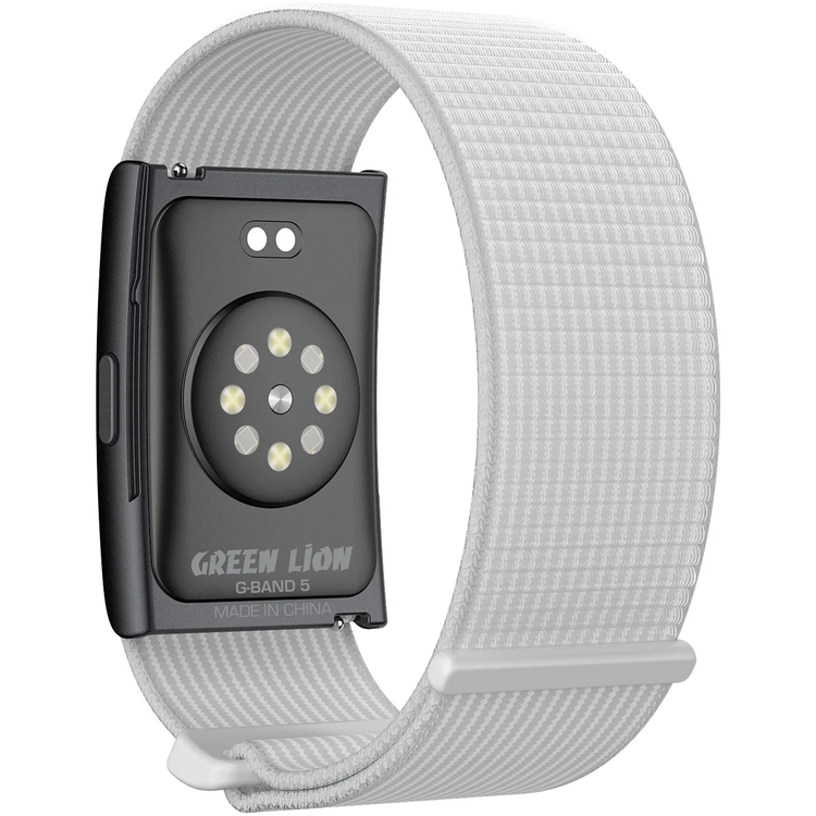 Green Lion Fit Flex Smart Fitness Band, G-BAND 5, High-Precision Sensors - Grey