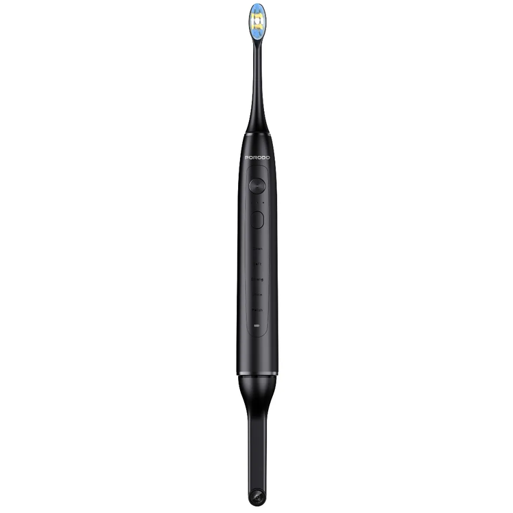 Porodo Sonic Electric Toothbrush PDLFSTETCBK - Real-Time Camera, Black