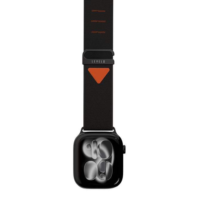 Levelo Watch Strap York LVLYRKWS49BK - Nylon, Black