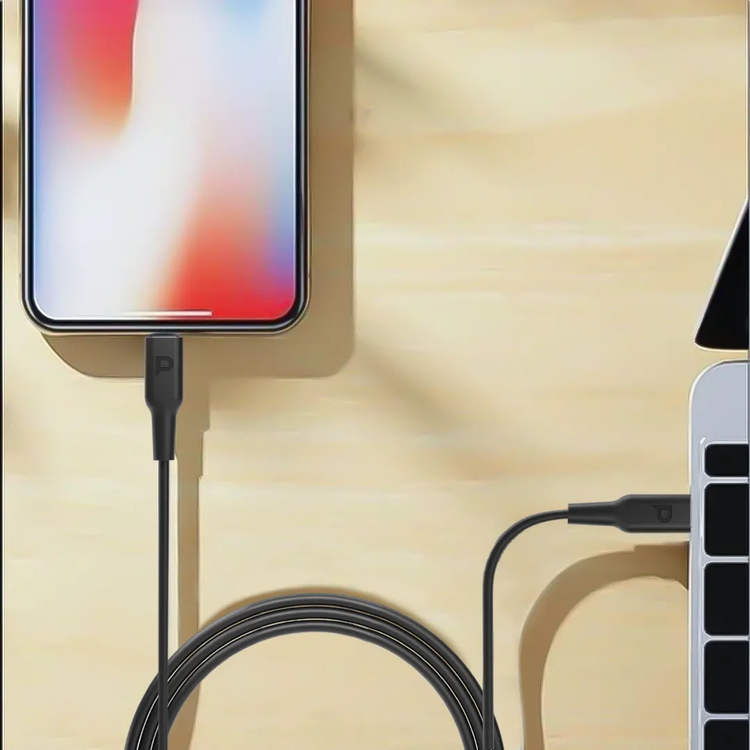 Powerology USB-C to Lightning PD Cable P3BCLBK - 3m, Black