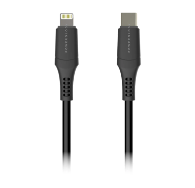 Powerology Cable P12CLV2BK - Type-C to Lightning 1.2m, Black
