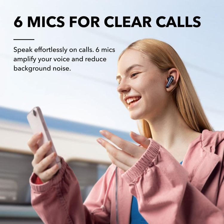 Soundcore Liberty 4 NC Earbuds - Adaptive Noise Cancelling, Black