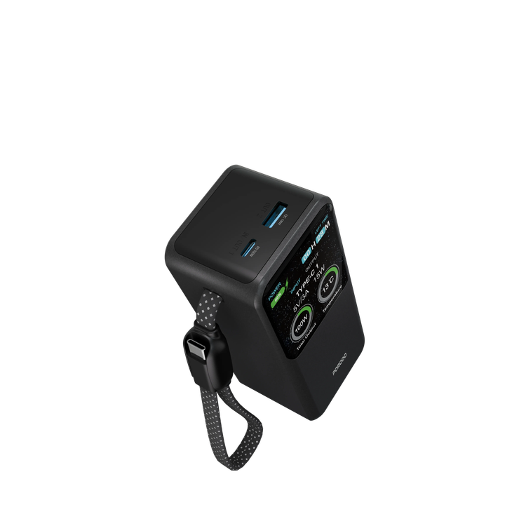 Porodo Power Bank POLO II - 20000mAh 100W USB-C, Black