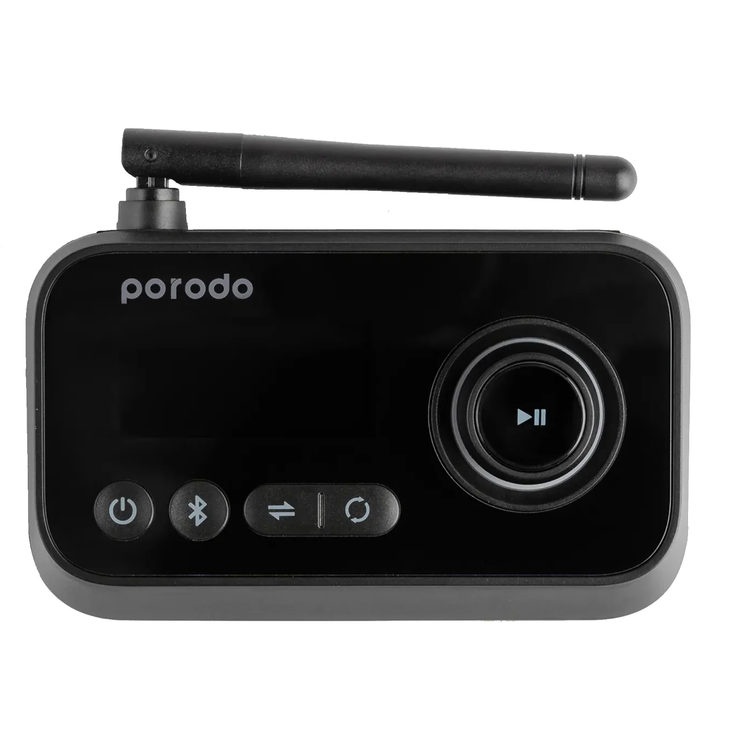 Porodo Bluetooth Audio Transmitter & Receiver PD-3IN1RTA-BK - Dual Mode, Optical & AUX