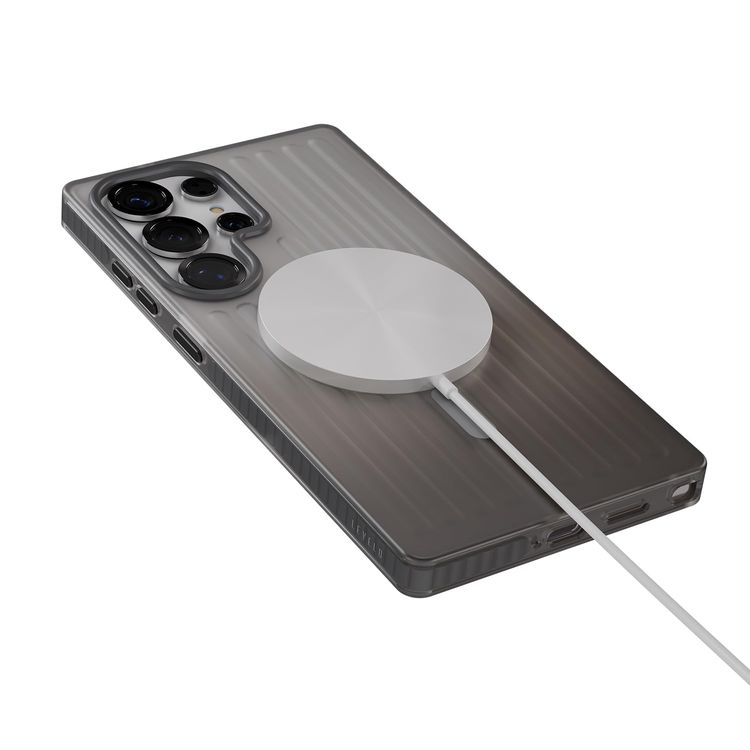 LEVELO Hybrid Case S26 Ultra - Shock Resistant, Silver Stone
