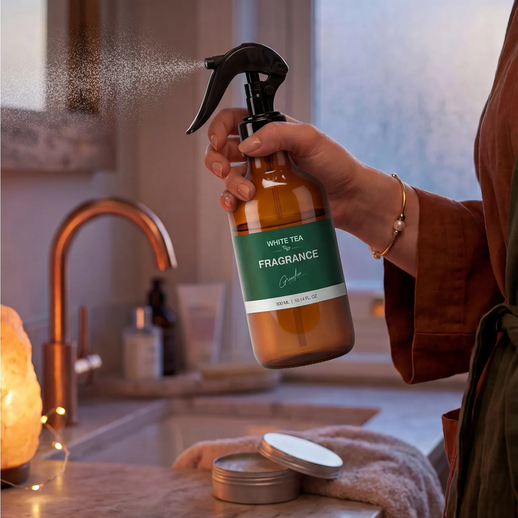 Green Lion بخاخ عطر GNFRWTEA300ML - شاي أبيض، عود
