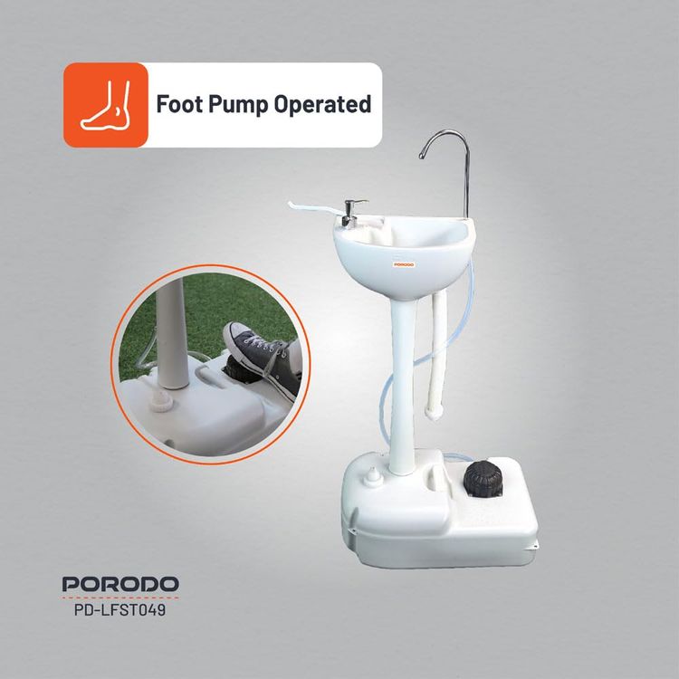 Porodo Carpet Cleaner PD-LFST036-BK - 11kPa Suction, Dual Tank, Black