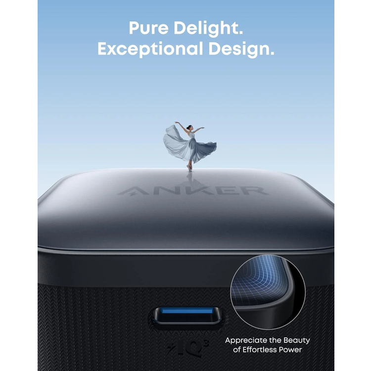 Anker Nano 45W Wall Charger, B2692K11 - USB-C, Foldable Plug, Black