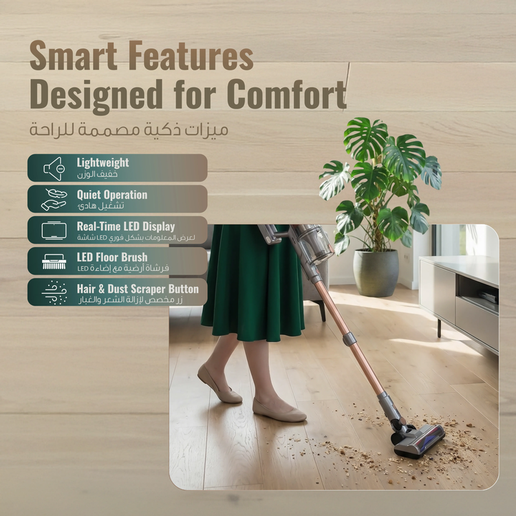 Green Lion Vacuum Cleaner - 34000Pa, 900ml, Grey