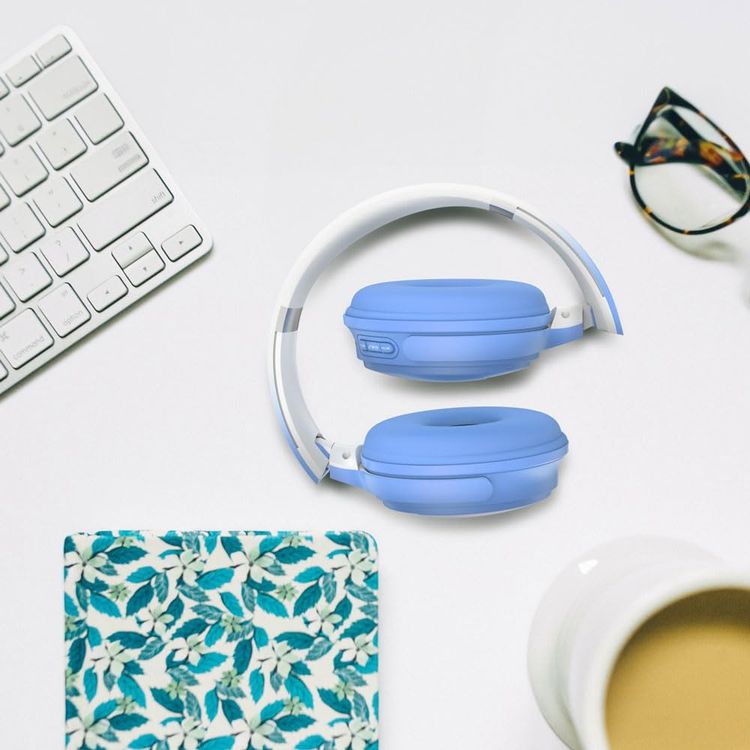 Porodo Wireless Headphones Limited PD-STWLEP018 - Blue, Over Ear