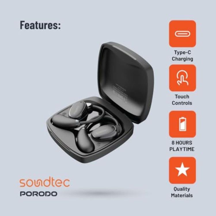 Porodo Portable Gala Speaker PD-STWLEP029-BK - 24W Bluetooth, Dual Mic, RGB Light