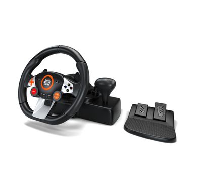 Porodo Gaming Racing Wheel PDX627 - 270° Steering Wheel w...