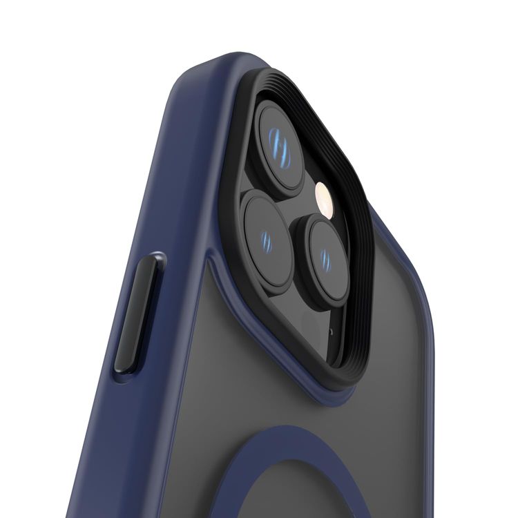 Levelo Matteo Case iPhone 16 Pro Max - Bottom Stand Grip, Blue
