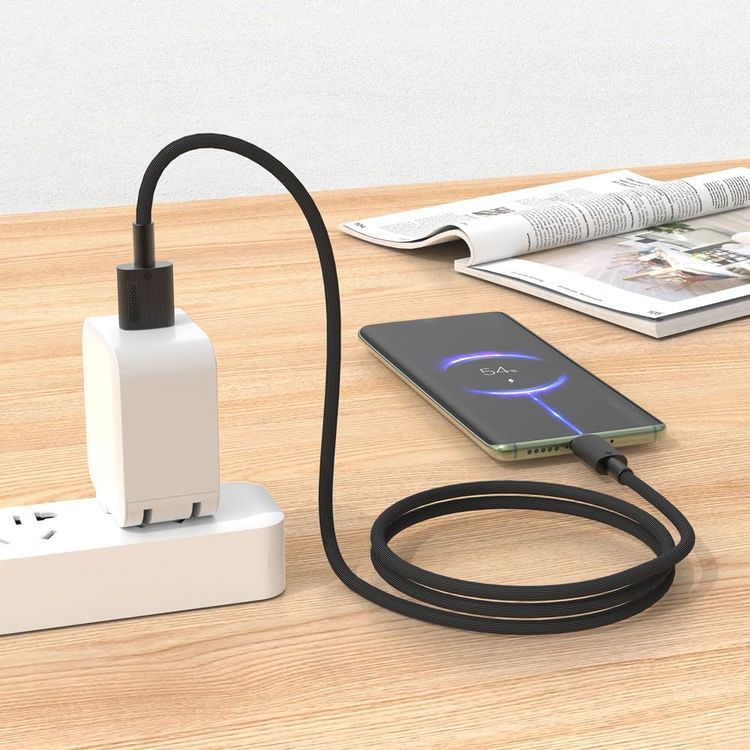 Porodo USB-A to Lightning Cable PDCBL0001BK - 3M, Fast Charging, Black