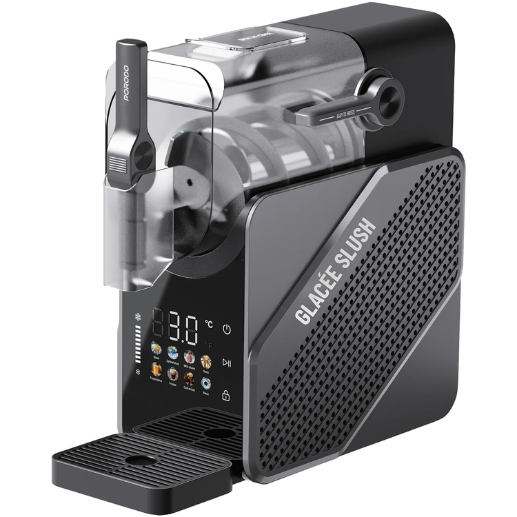 Porodo GLACÉE 2-in-1 Ice Cream & Slushie Maker, PDLFSTXRJGY - Black