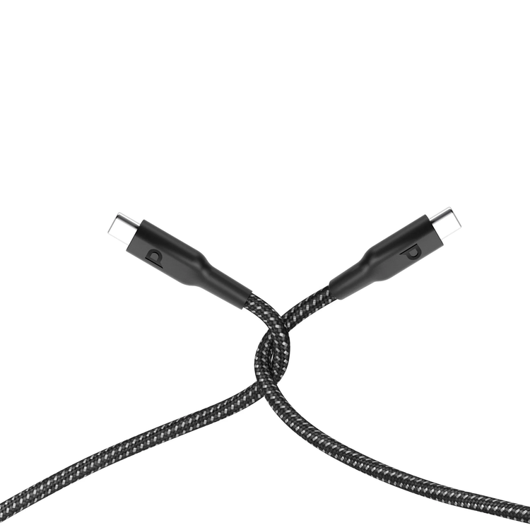 Powerology USB-C Cable PCAB008-BK - 60W PD Fast Charge, Black
