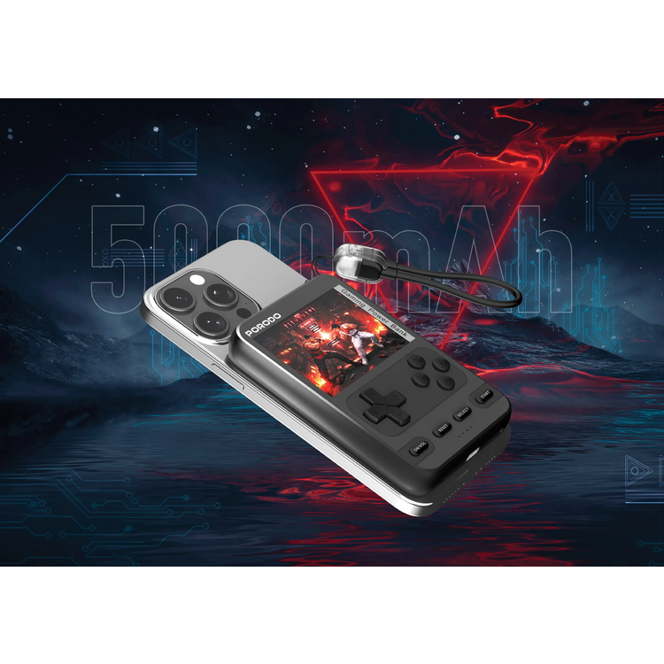 Porodo Power Bank Arcadevolt PBPBXH003BK - 5000mAh MagSafe, Black
