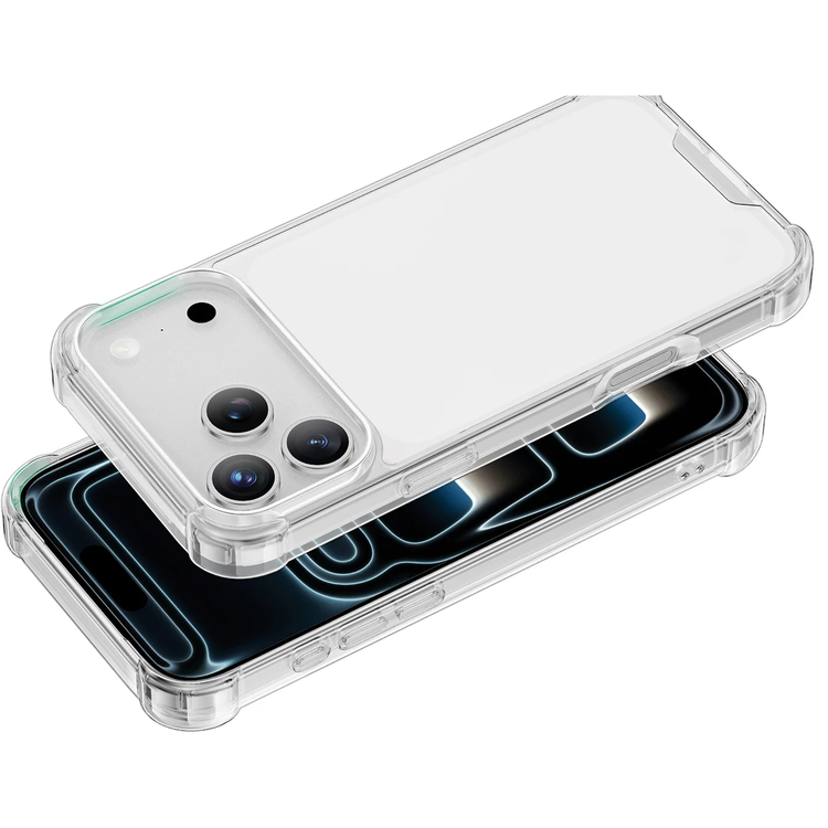 Green Lion iPhone 17/18 Pro Anti-Shock Case, Hybrid Protection - Clear