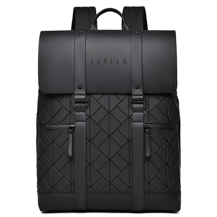 Levelo CAEN Backpack, Water Resistant, LVLCAENTBBK - Black