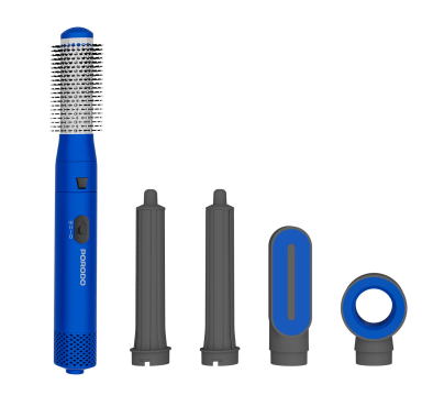 Porodo Hair Styler TULIP PDLFST126BL - 5-in-1 Multi-Function, Blue