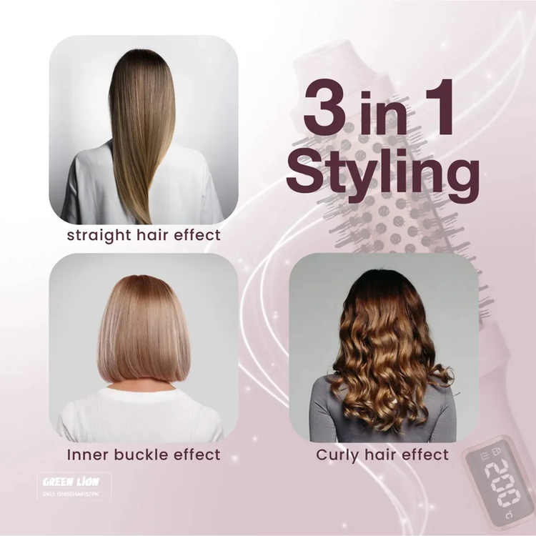 Green Lion مشط تصفيف الشعر BELLA GNBEHAIR57PK - وردي