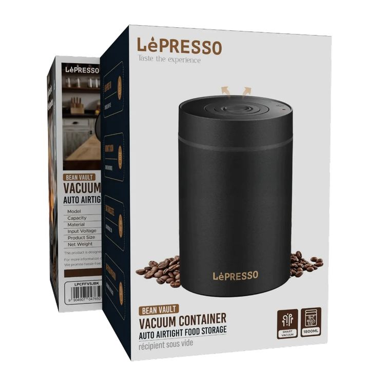 LePresso Smart Vacuum Container LPCFFVSJBK - 1.8L, Black